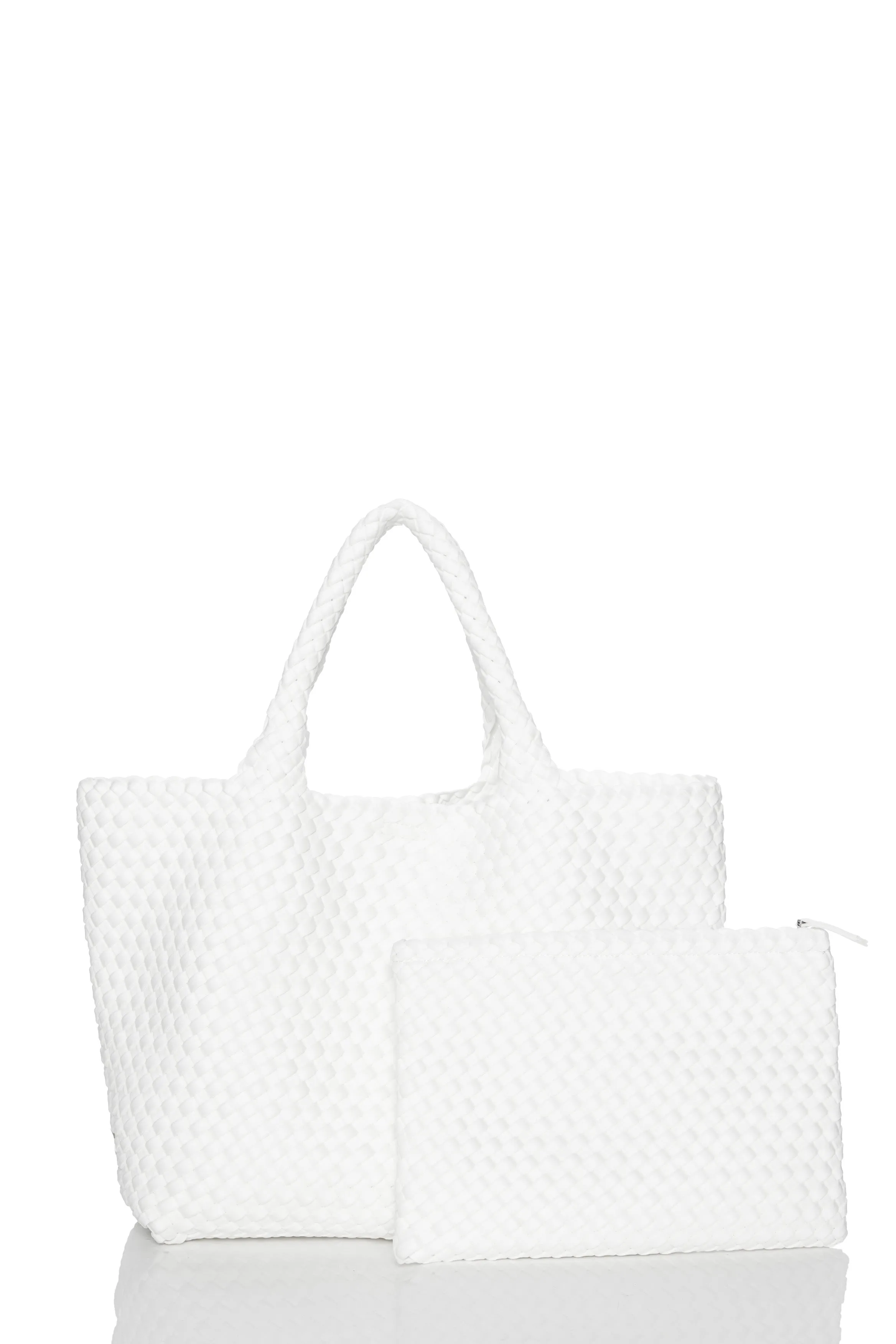 medium tote with zipper pouch