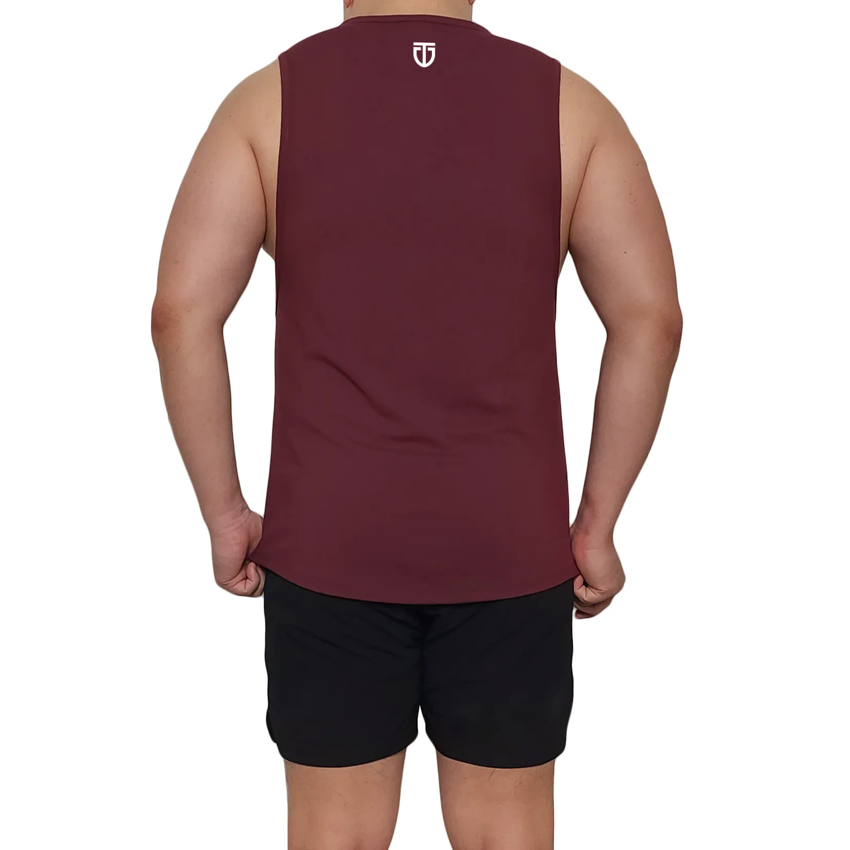 Men's Muscle Tee - Burgundy