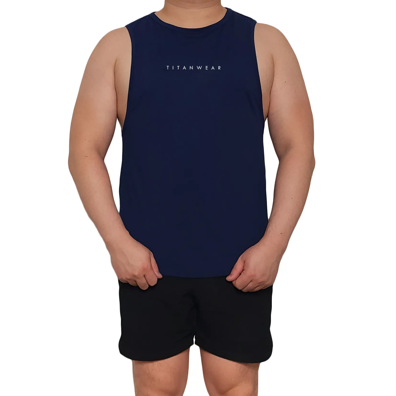 Men's Muscle Tee - Navy Blue