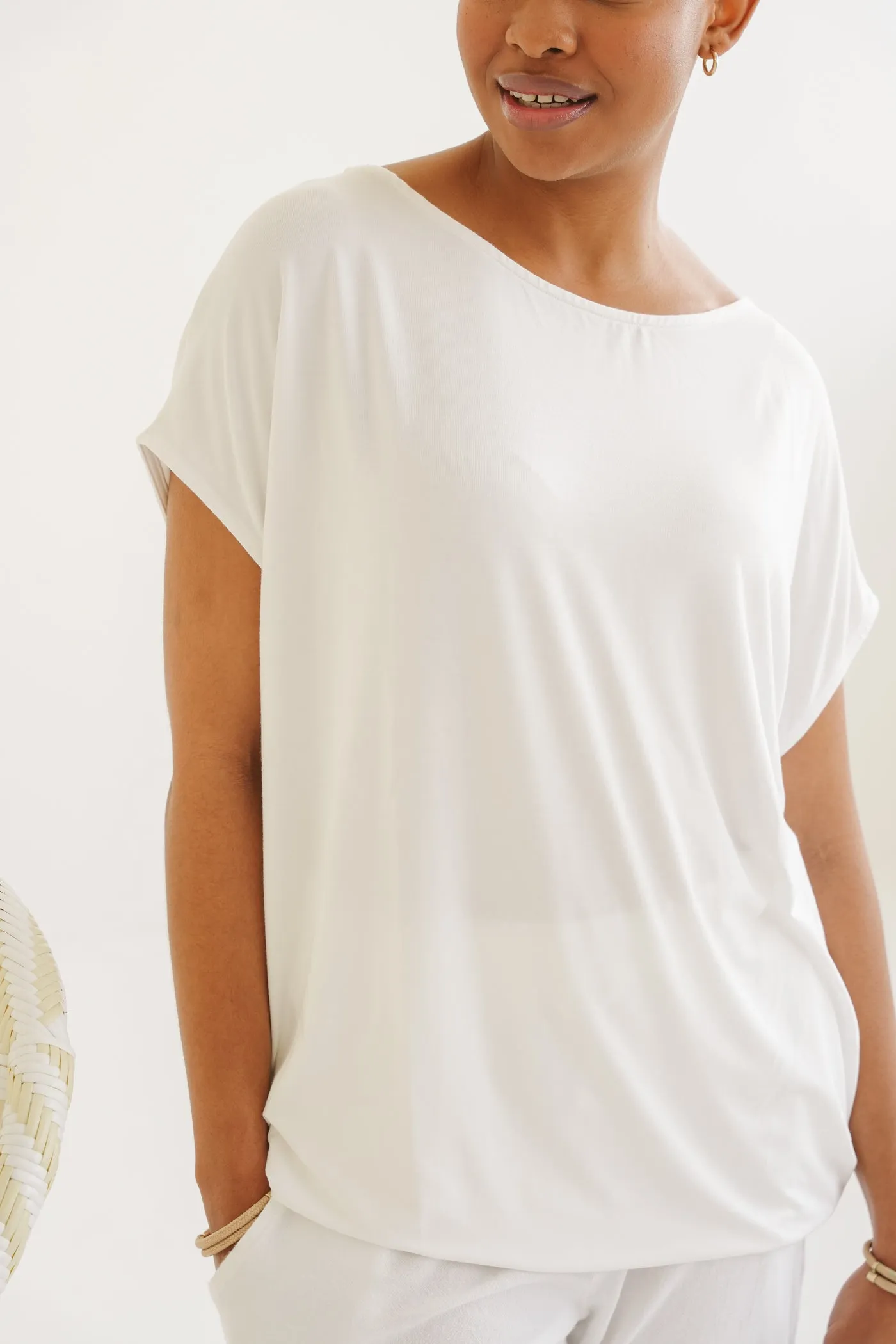 Mia Viscose Drapey Blouse