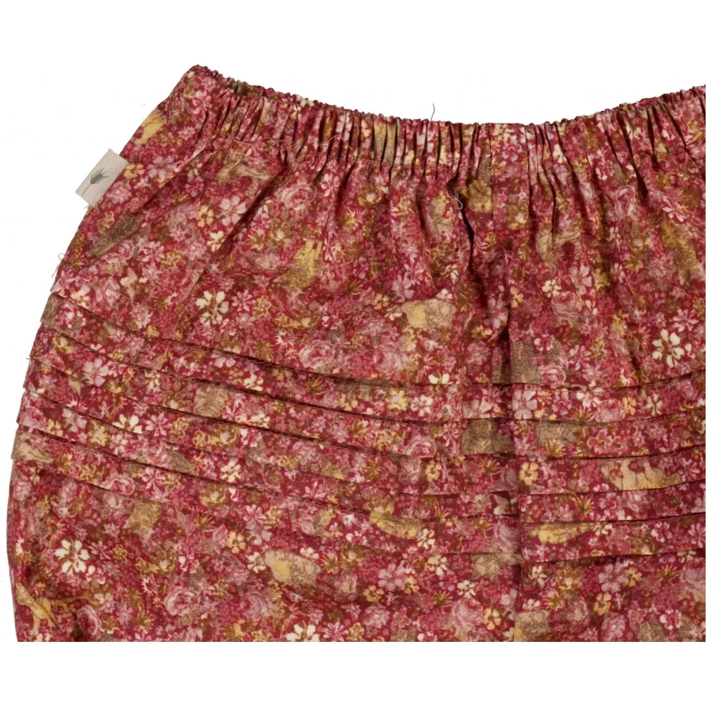 Nappy Pants Pleats - flowers and cats