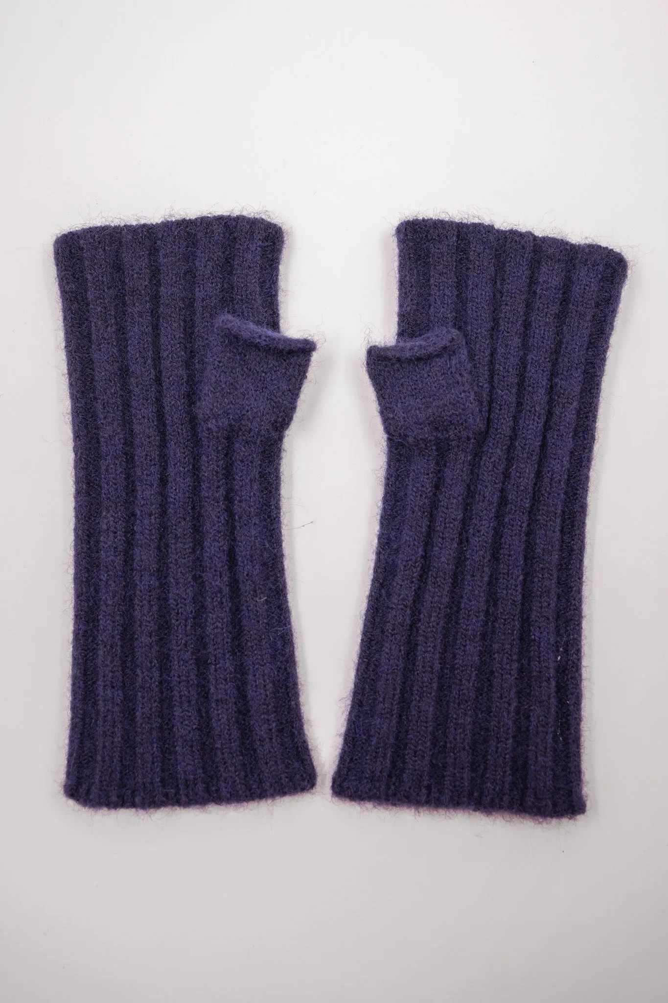 Navy Cut Off Gloves