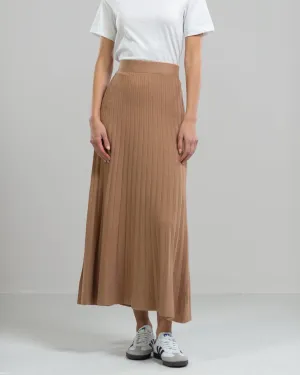 NEW | Knitted Maxi Skirt | Camel