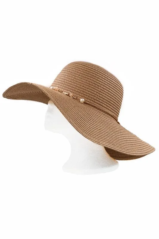 Ocean Charm Chain Banded Summer Hat