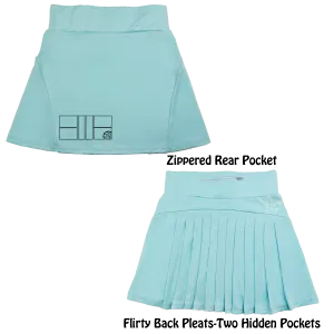 Pickleball Court (Black) | Women's Flirty Pickleball Skort
