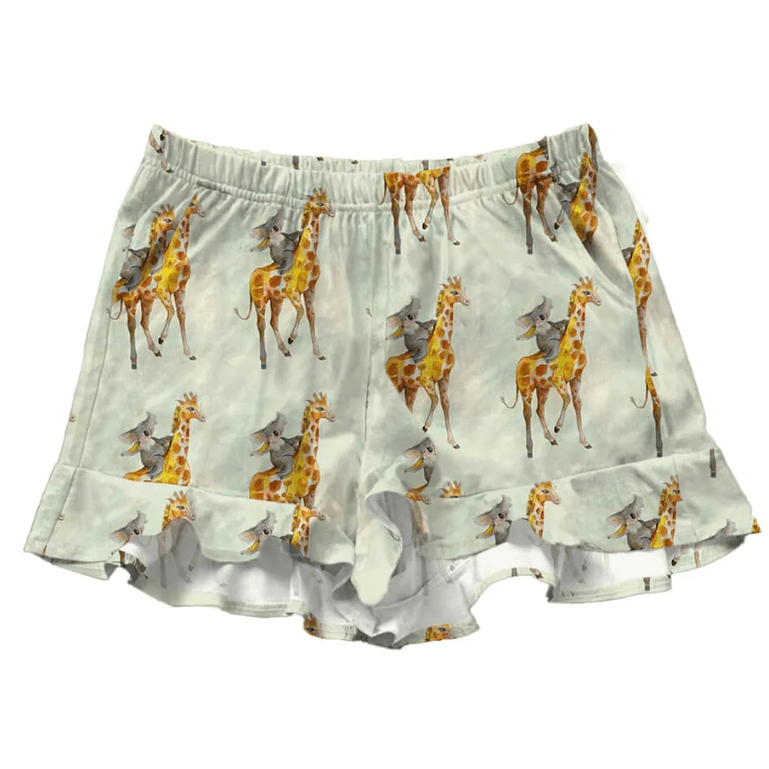PREORDER Giraff Koala Frill Shorts (Ships w/c 2nd Dec)