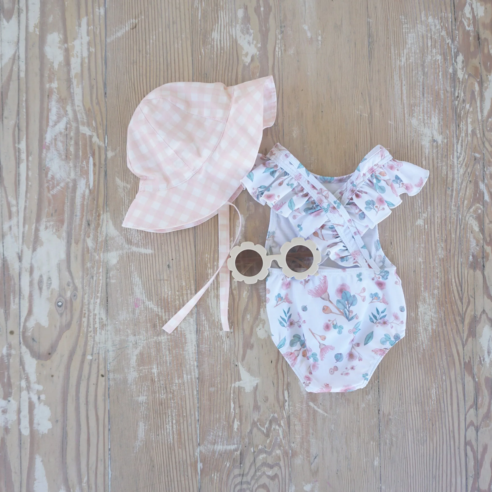 "Frankie" in Neutral Gingham
