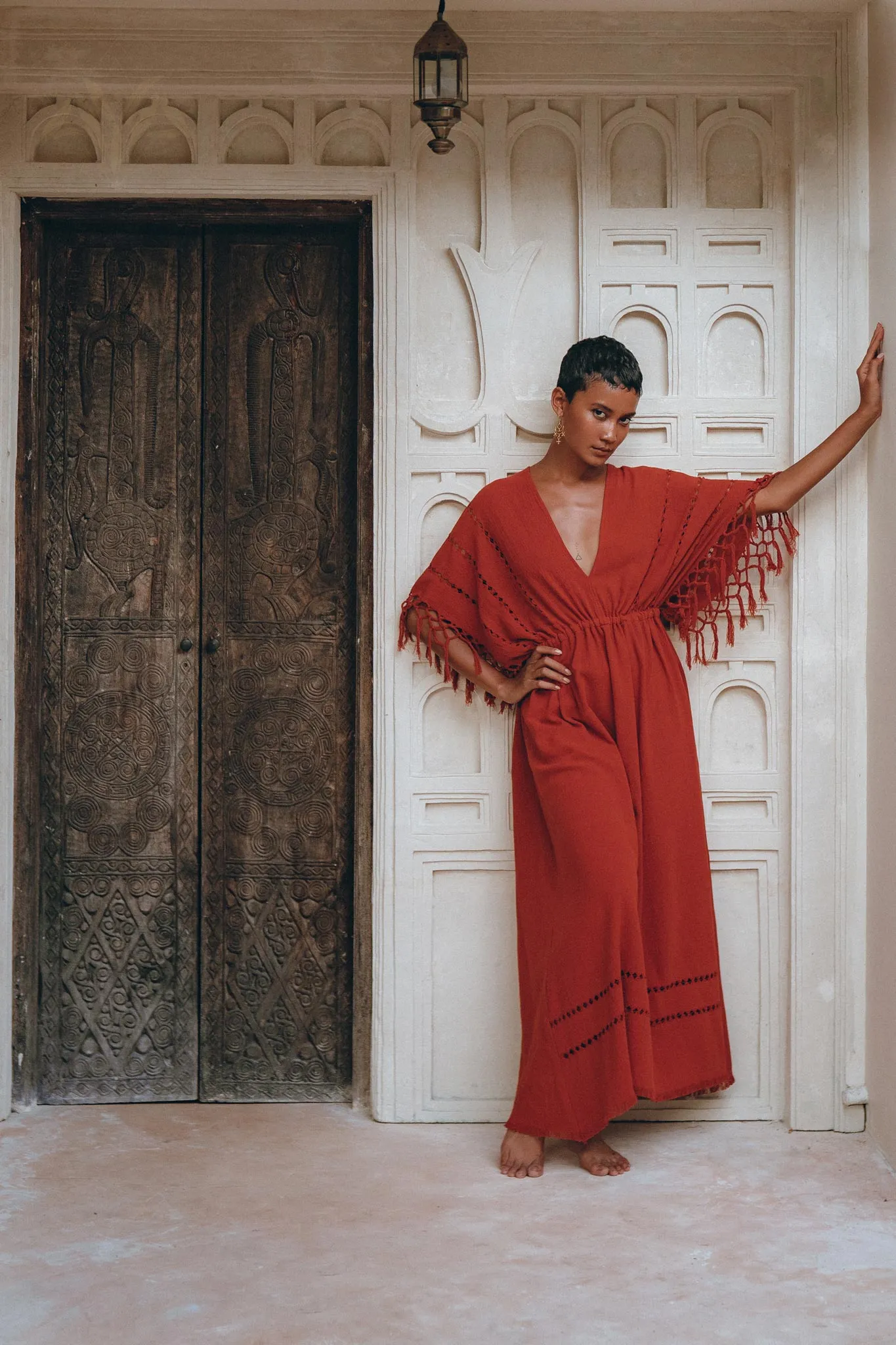 Red Boho Dress • Boho Dress for Women • Red Maxi Bridesmaid Dress