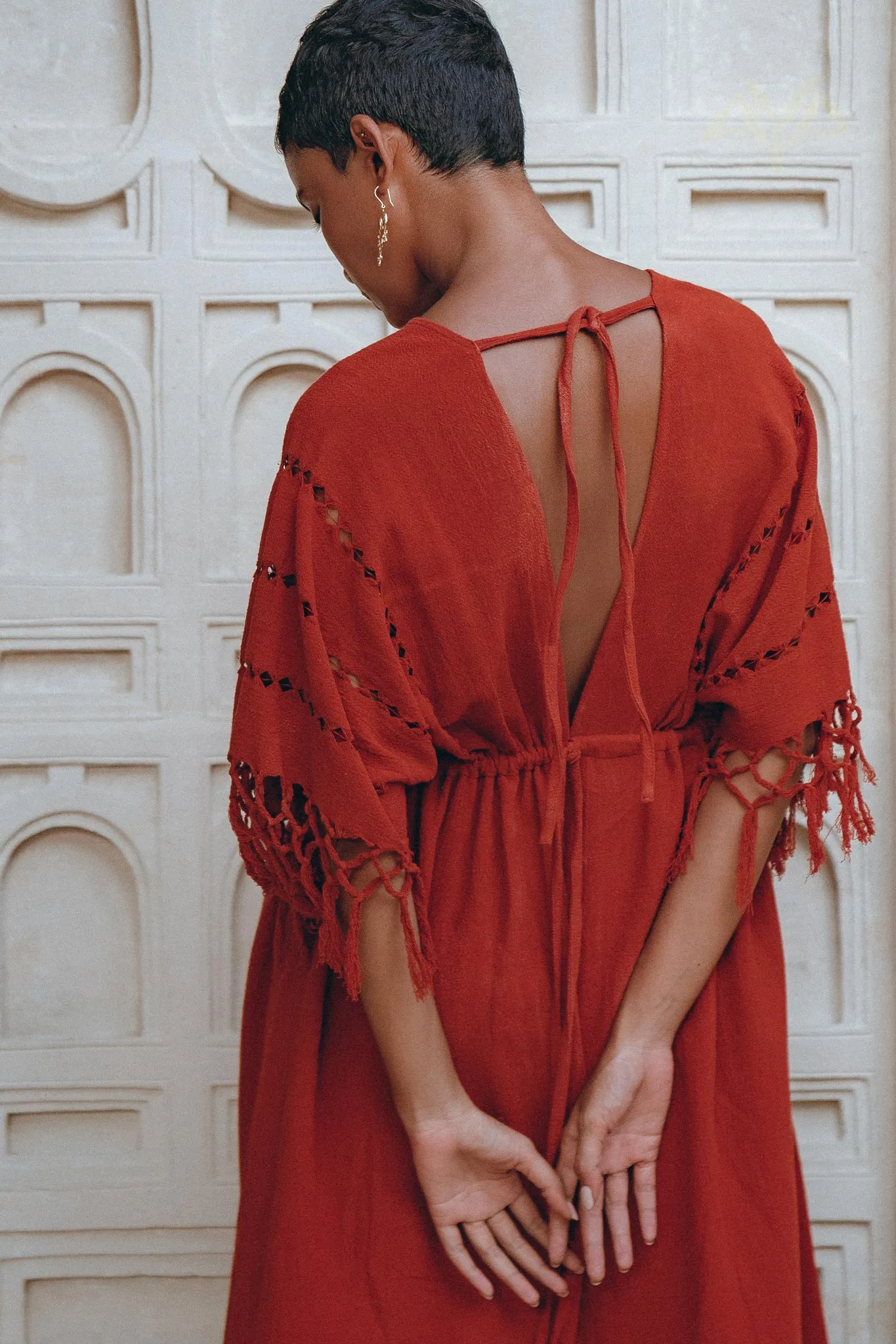 Red Boho Dress • Boho Dress for Women • Red Maxi Bridesmaid Dress