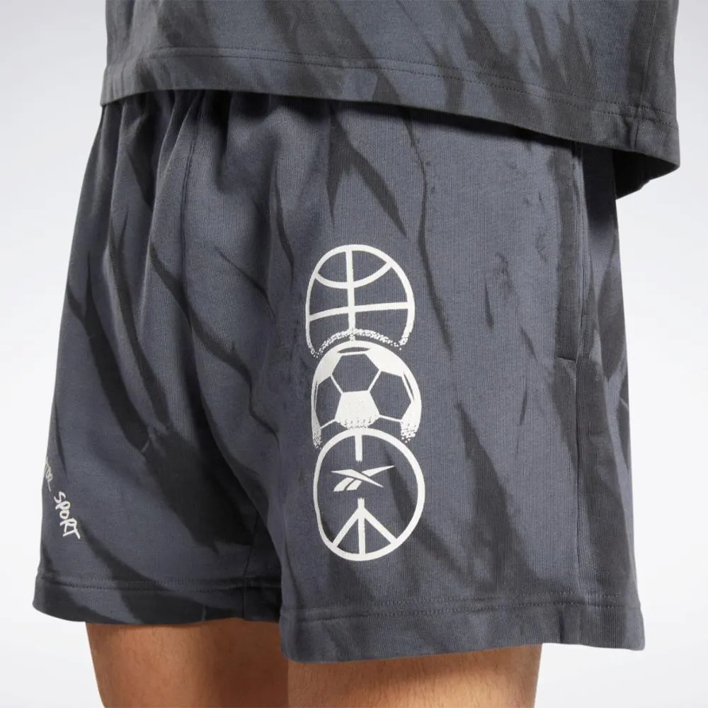 Reebok Apparel Men Classics Block Party Shorts PURGRY