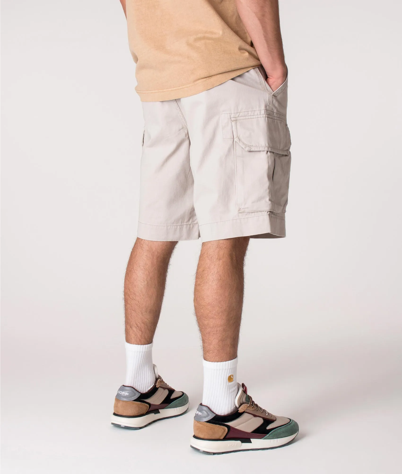 Regular Fit Stonewashed Cargo Shorts