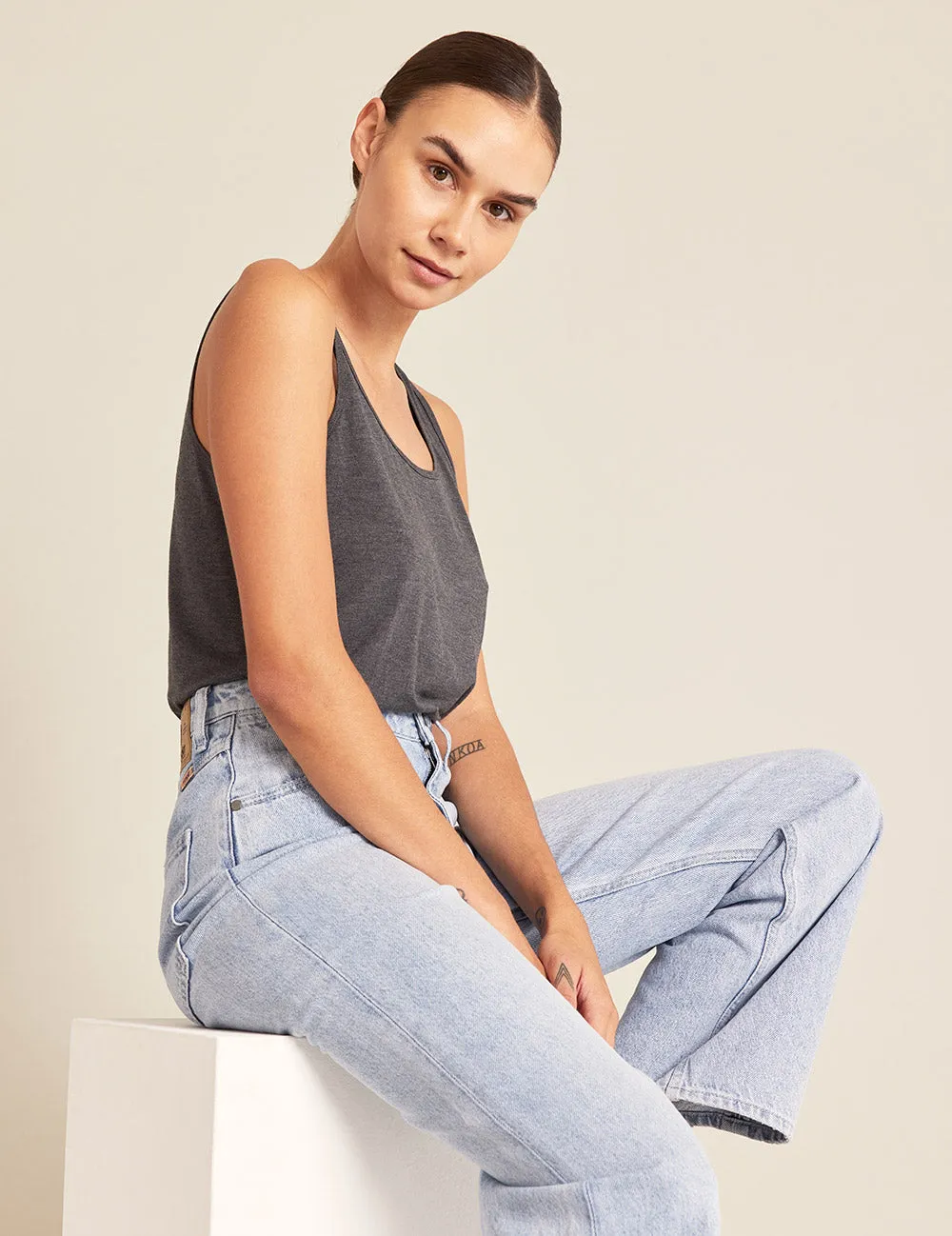 Relaxed Tank - Dark Marl