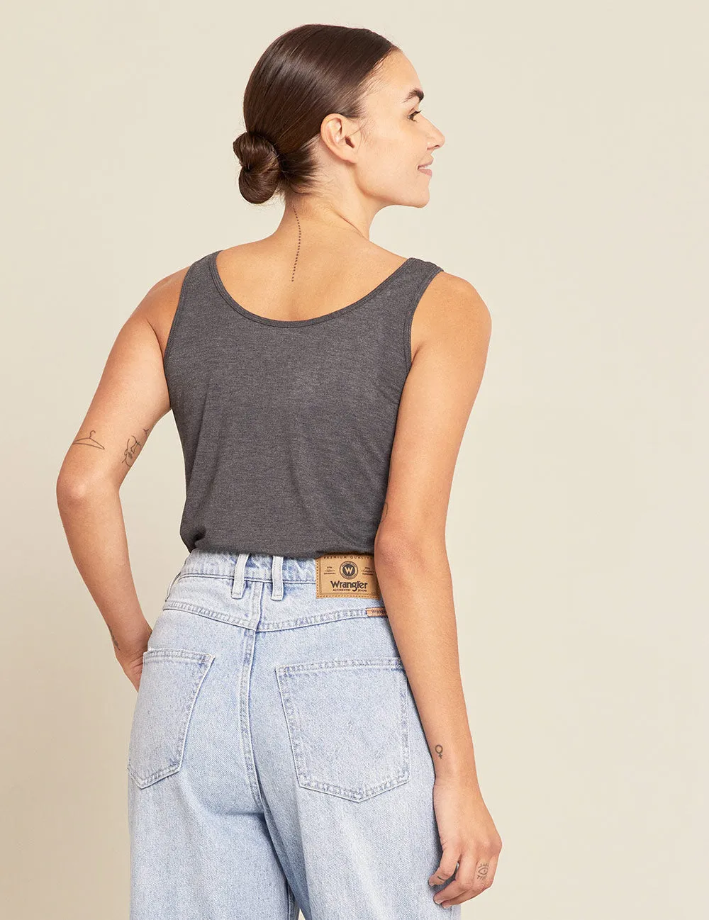 Relaxed Tank - Dark Marl