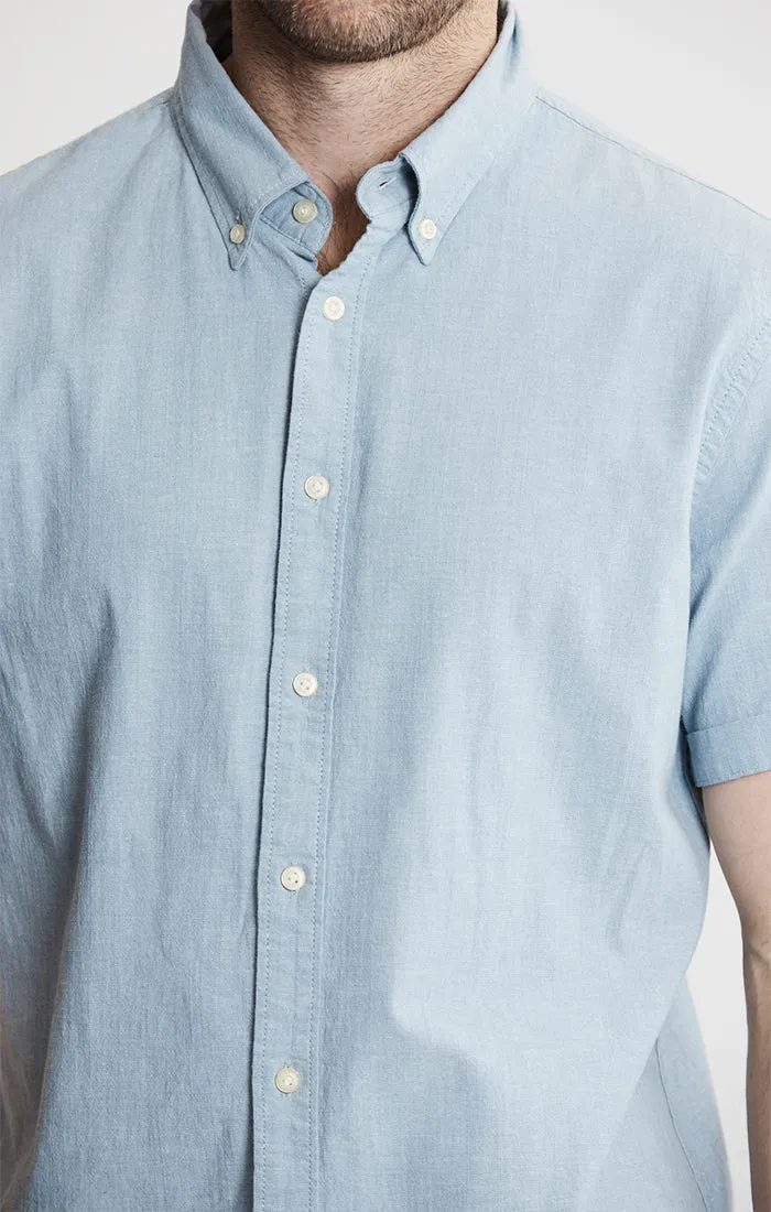 Short Sleeve Chambray Shirt