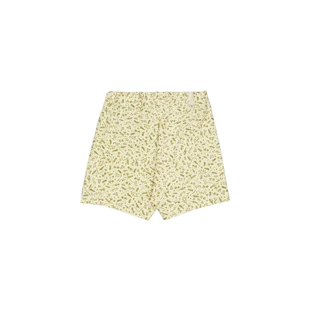 Shorts Bjørn - green grasses and seeds