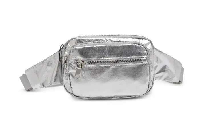 Sol and Selene Hip Hugger Belt Bag in Silver