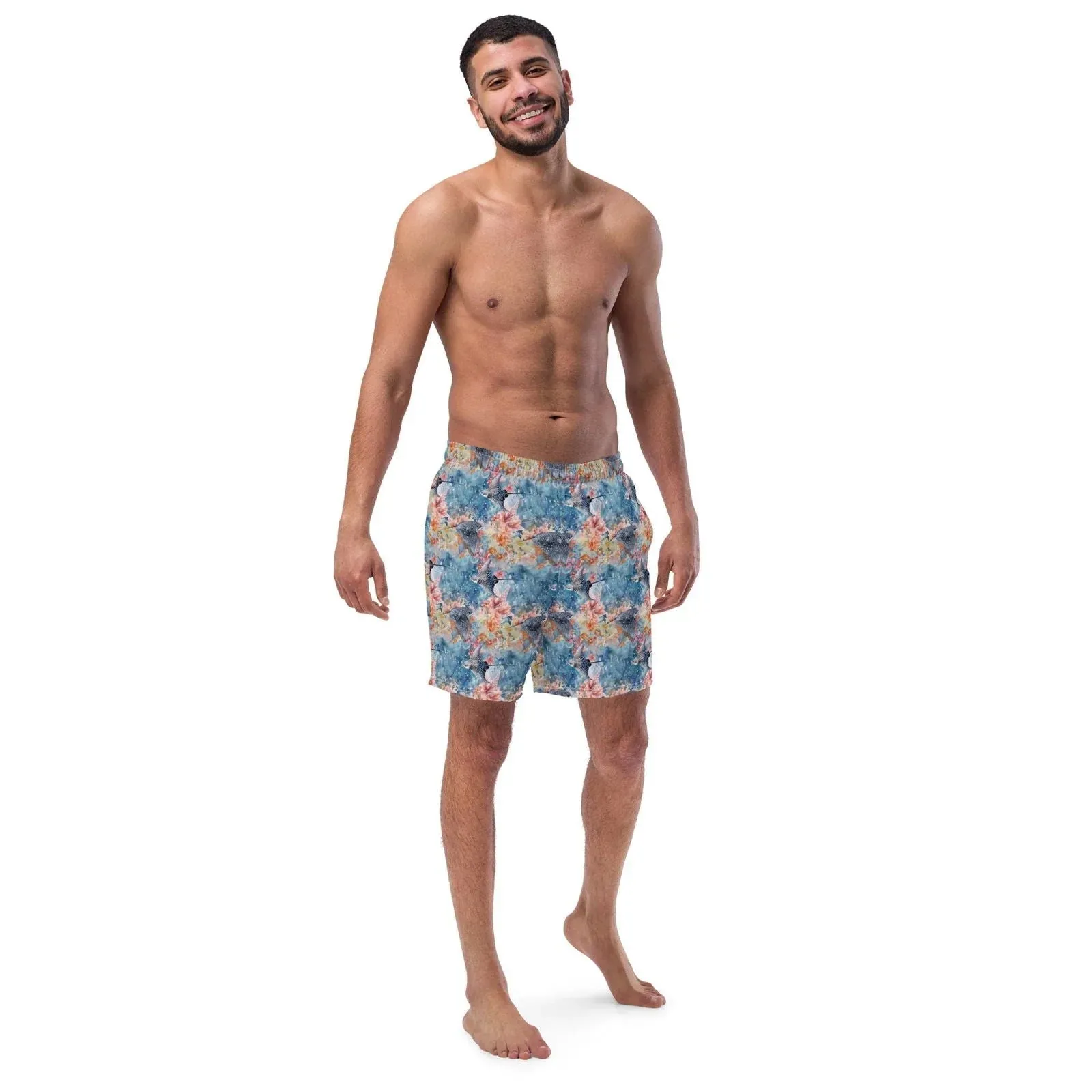 Spotted Eagle Ray Men's Swim Trunks
