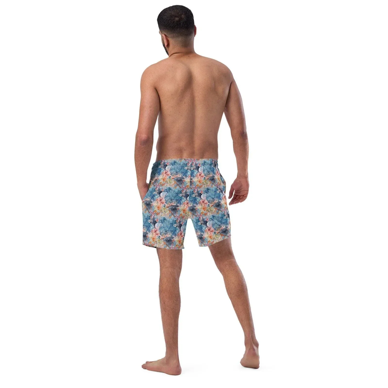 Spotted Eagle Ray Men's Swim Trunks