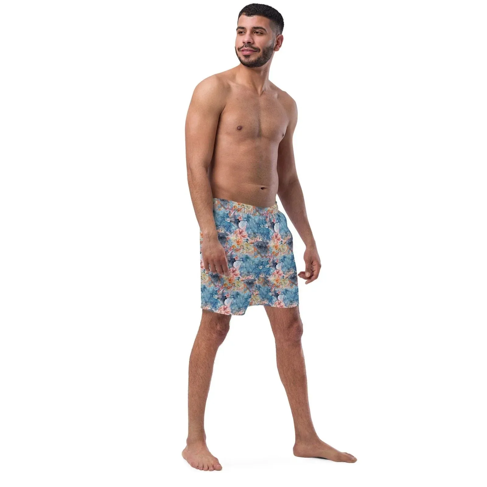 Spotted Eagle Ray Men's Swim Trunks