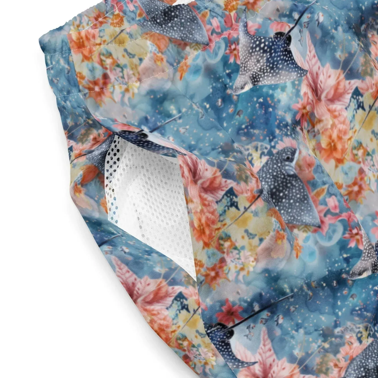 Spotted Eagle Ray Men's Swim Trunks