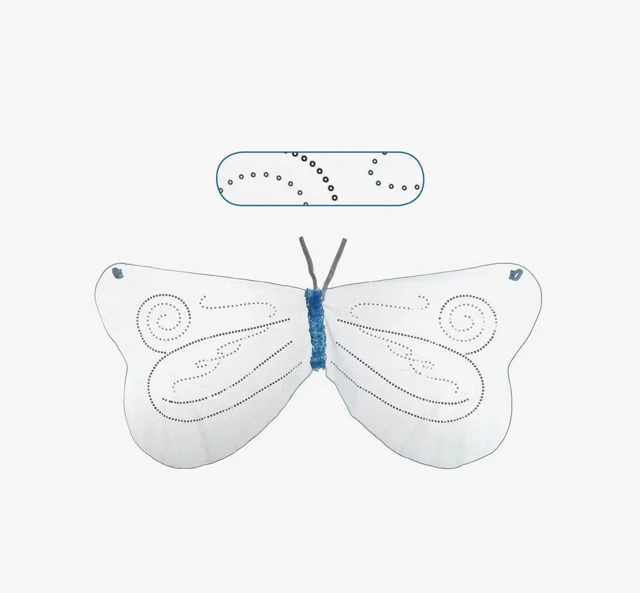 Turquoise Blue Fairy Tutu   Wings