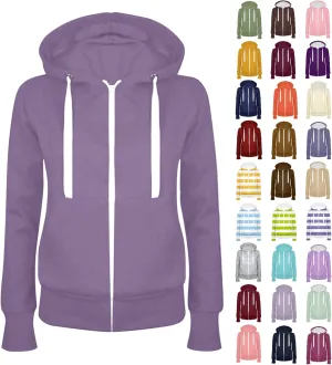 Womens Zip Up Hoodies Casual Lightweight Long Sleeve Jackets Drawstring Hooded Sweatshirt Fall Outfits with Pockets