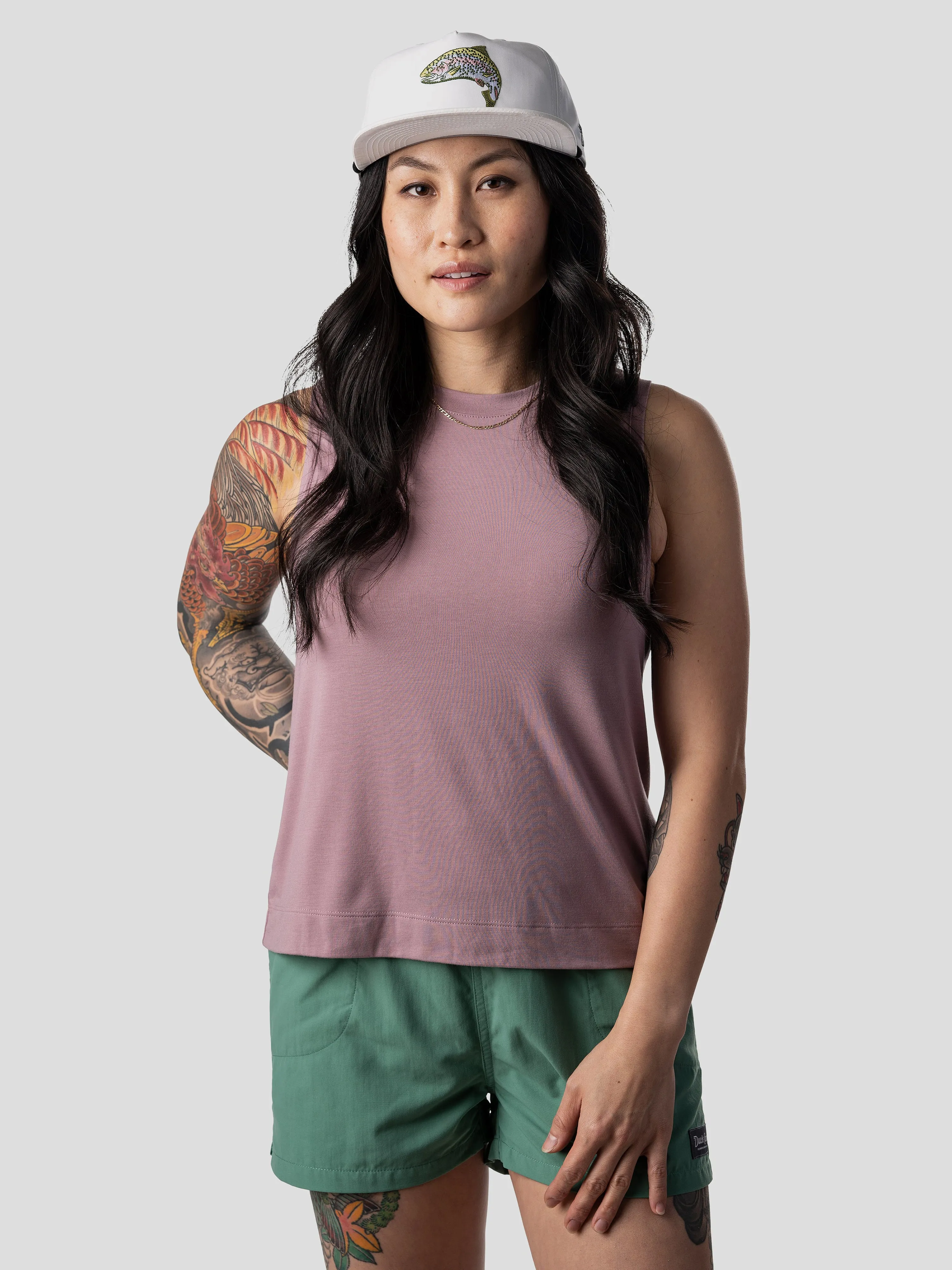 W's Lightweight Bamboo Tank - Sea Star
